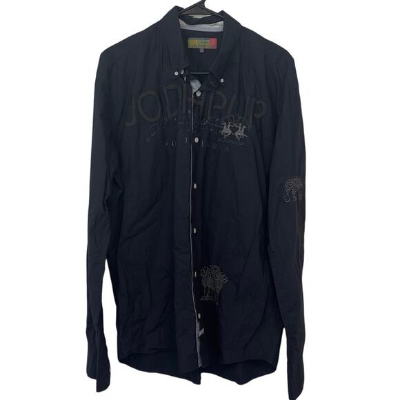 La Martina Jodhpur Men’s Long Sleeve Button Down Embroidered Shirt Size XL - Picture 1 of 13